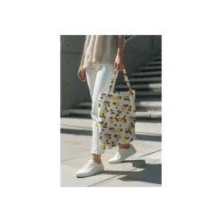Tissu toile de coton aspect lin enduit Citron - naturel