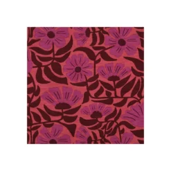 Tissu toile de coton Poppy Bellesis - bordeaux