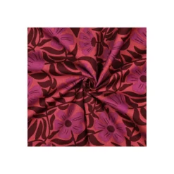 Tissu toile de coton Poppy Bellesis - bordeaux