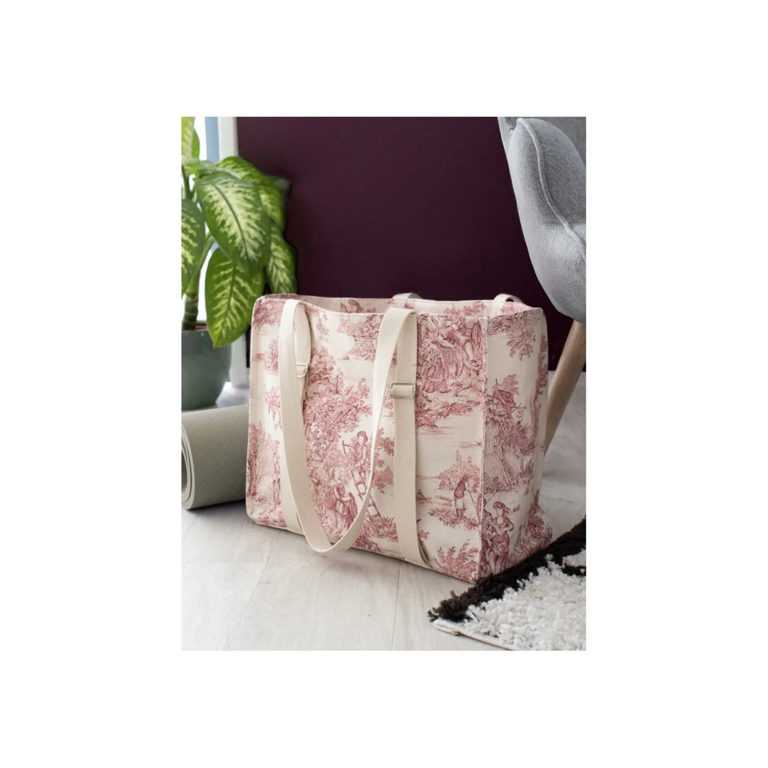 Tissu toile de Jouy Pastorale