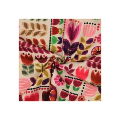 Tissu toile enduit Folkis - naturel