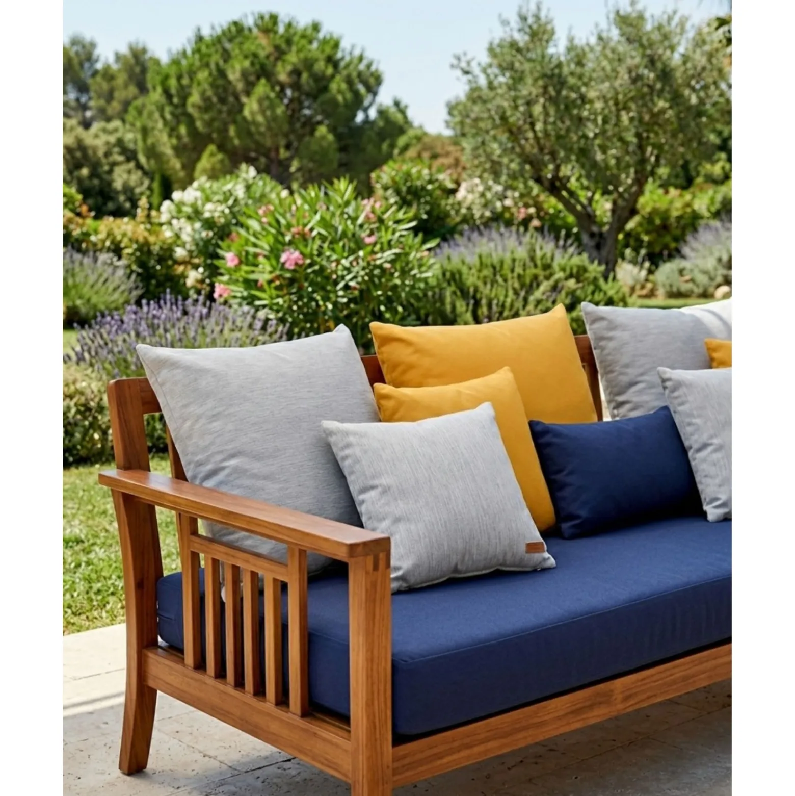 Tissu toile extérieur Cyclone - jaune