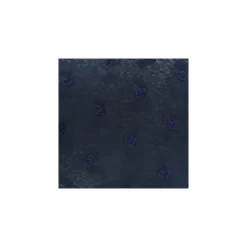 Tissu tulle brodé Rose - bleu marine