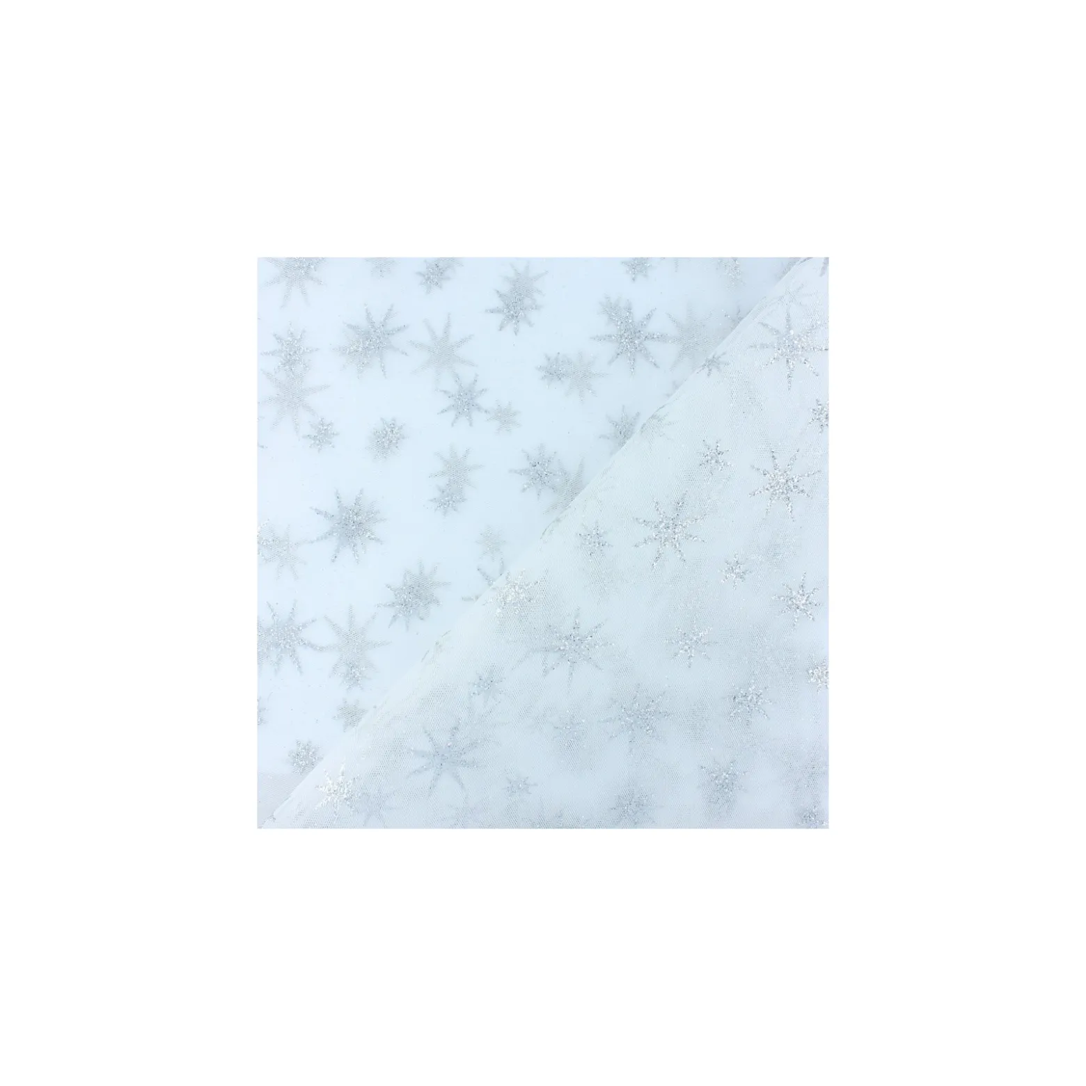 Tissu tulle étoile pailleté