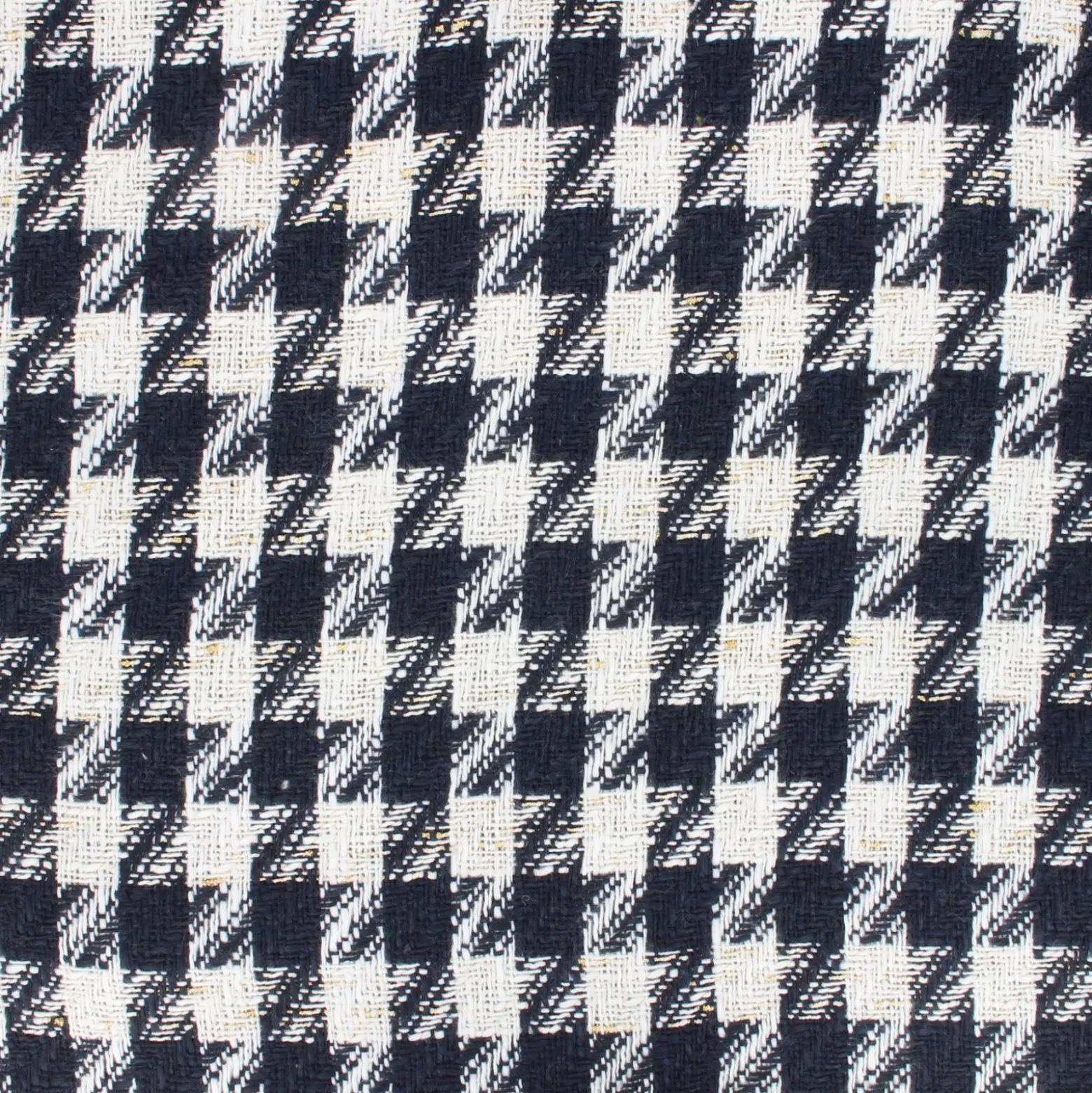 Tissu tweed lurex à carreaux