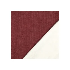 Tissu velours côtelé envers fourrure Trucker - bordeaux
