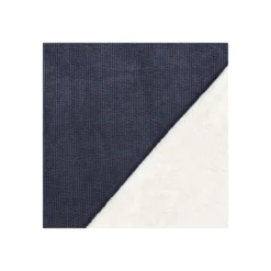 Tissu velours côtelé envers fourrure Trucker - bleu marine