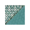 Tissu velours matelassé Abstrait - bleu paon