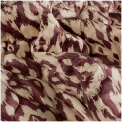 Tissu velours matelassé Abstrait - bordeaux