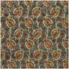 Tissu velours matelassé Cachemire - bleu paon