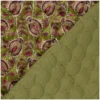 Tissu velours matelassé Cachemire - vert