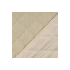 Tissu velours milleraies matelassé déperlant - écru