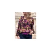 Tissu viscose Abstract ethnic - violet