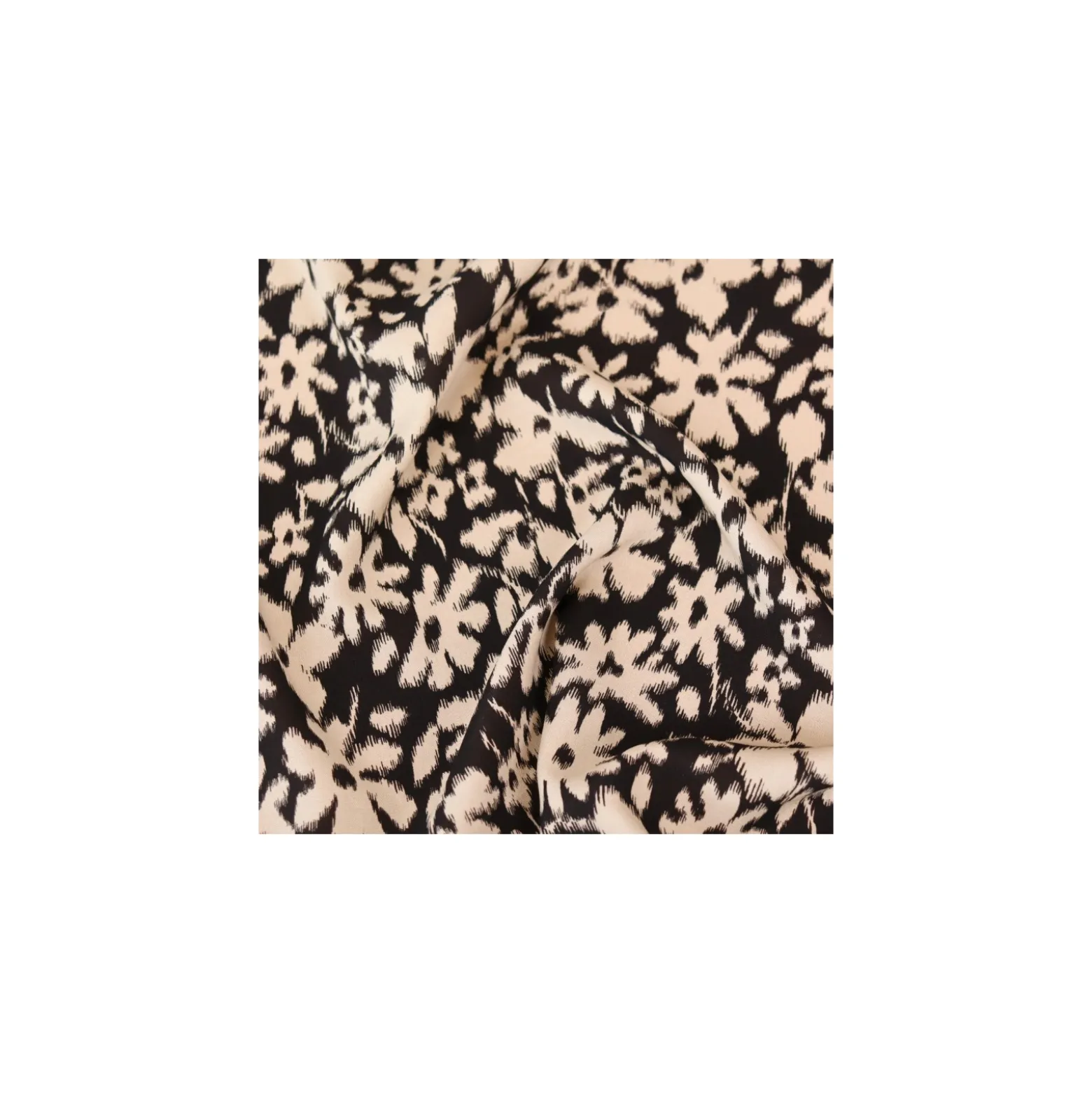 Tissu viscose Corolle - noir