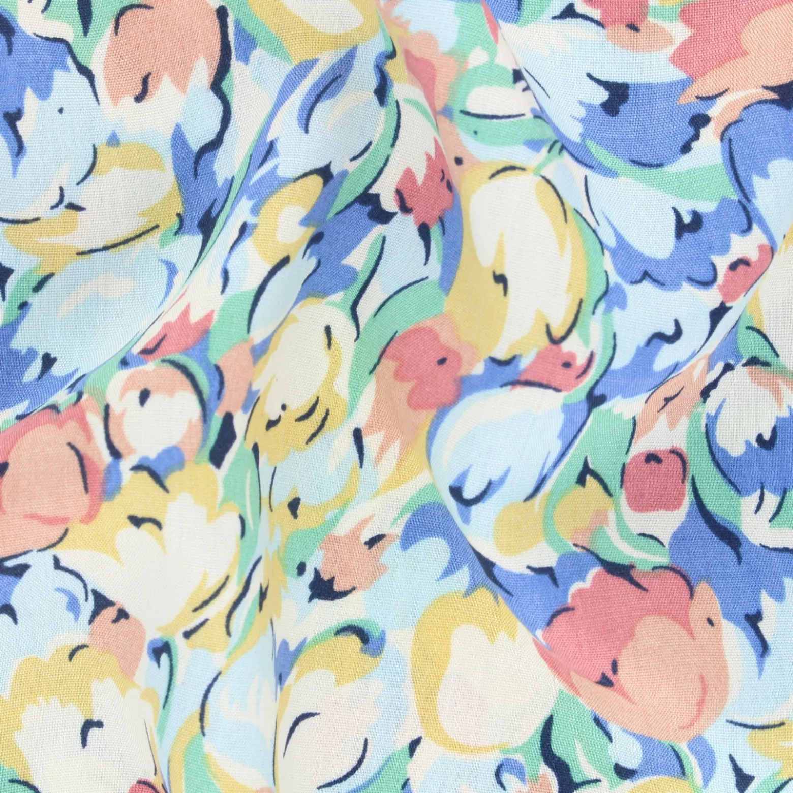 Tissu viscose Flora
