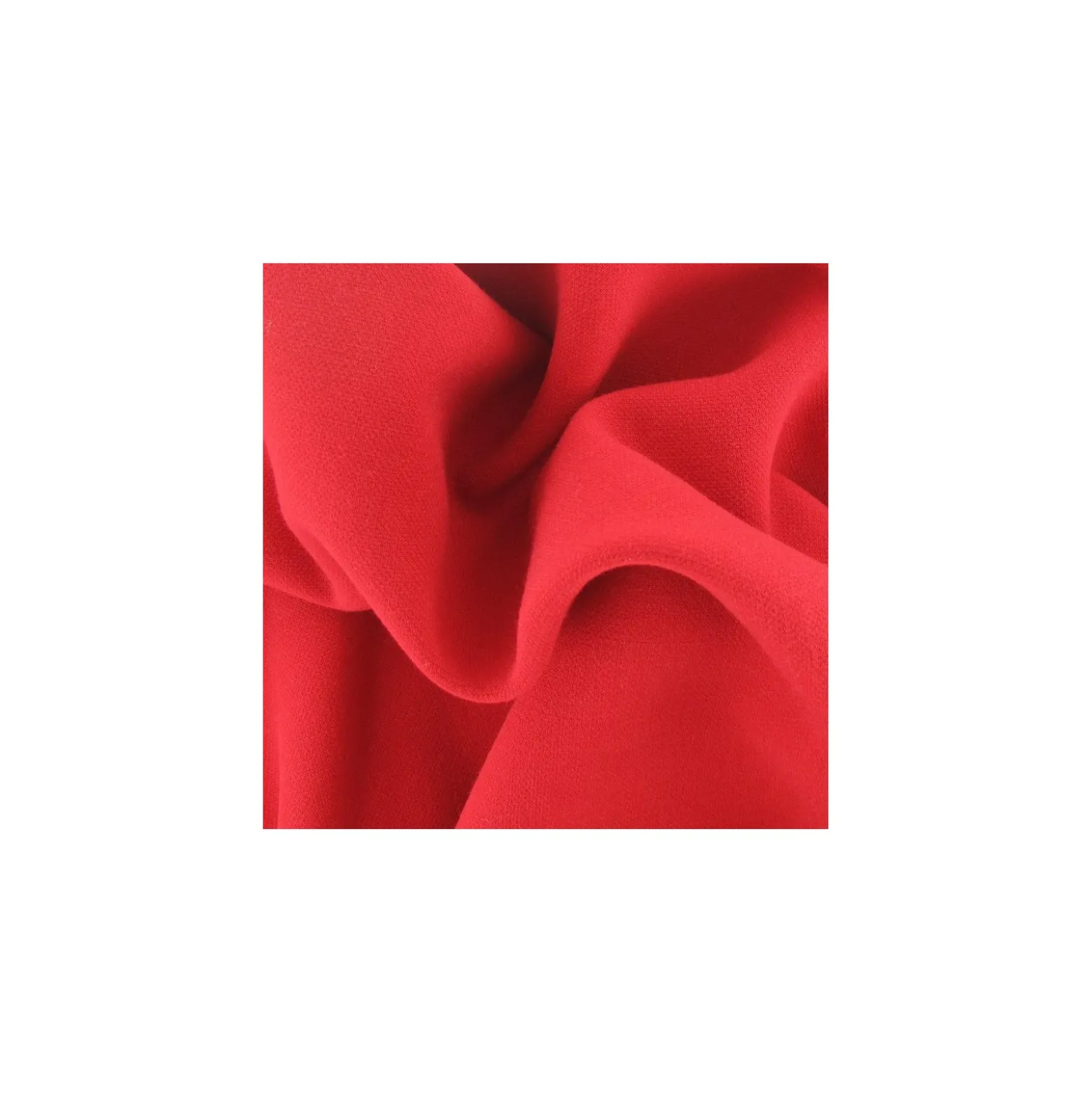 Tissu Viscose Lourde Rouge