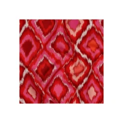 Tissu viscose Optika - rouge