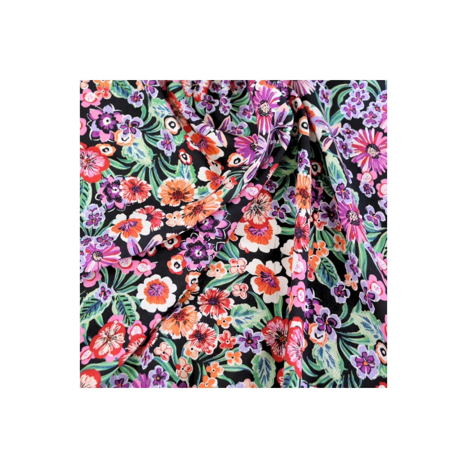 Tissu viscose Orphée - noir