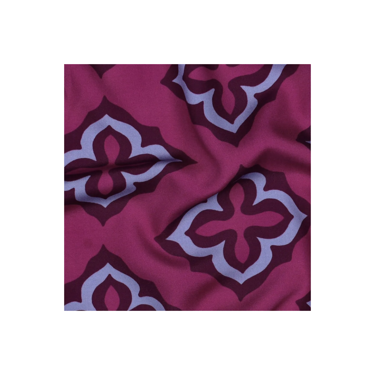 Tissu viscose Pommé fabrics Kalya - violine