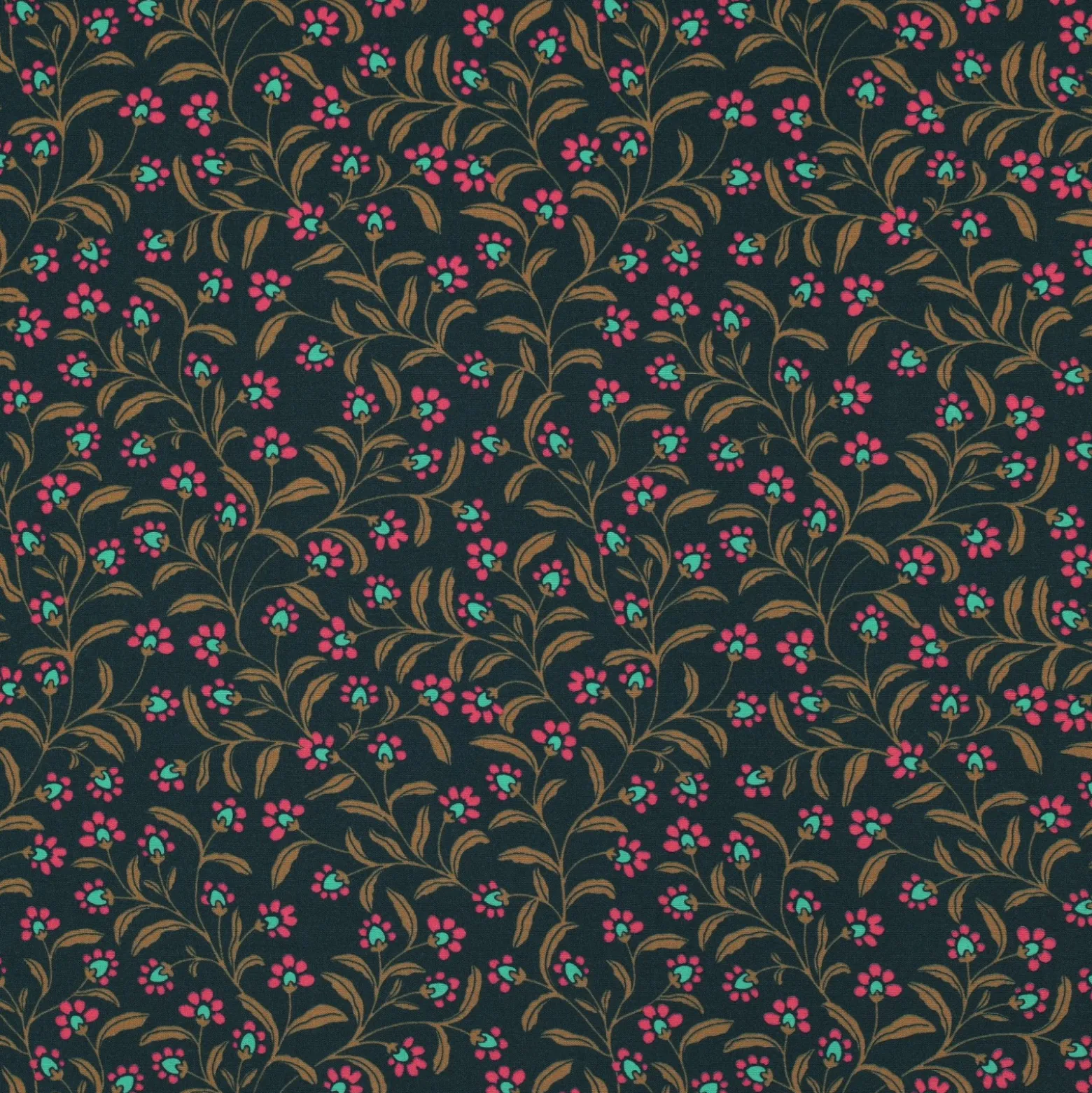 Tissu viscose Pommé fabrics Vinolia - vert foncé