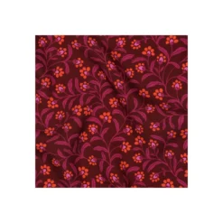 Tissu viscose Pommé fabrics Vinolia - bordeaux