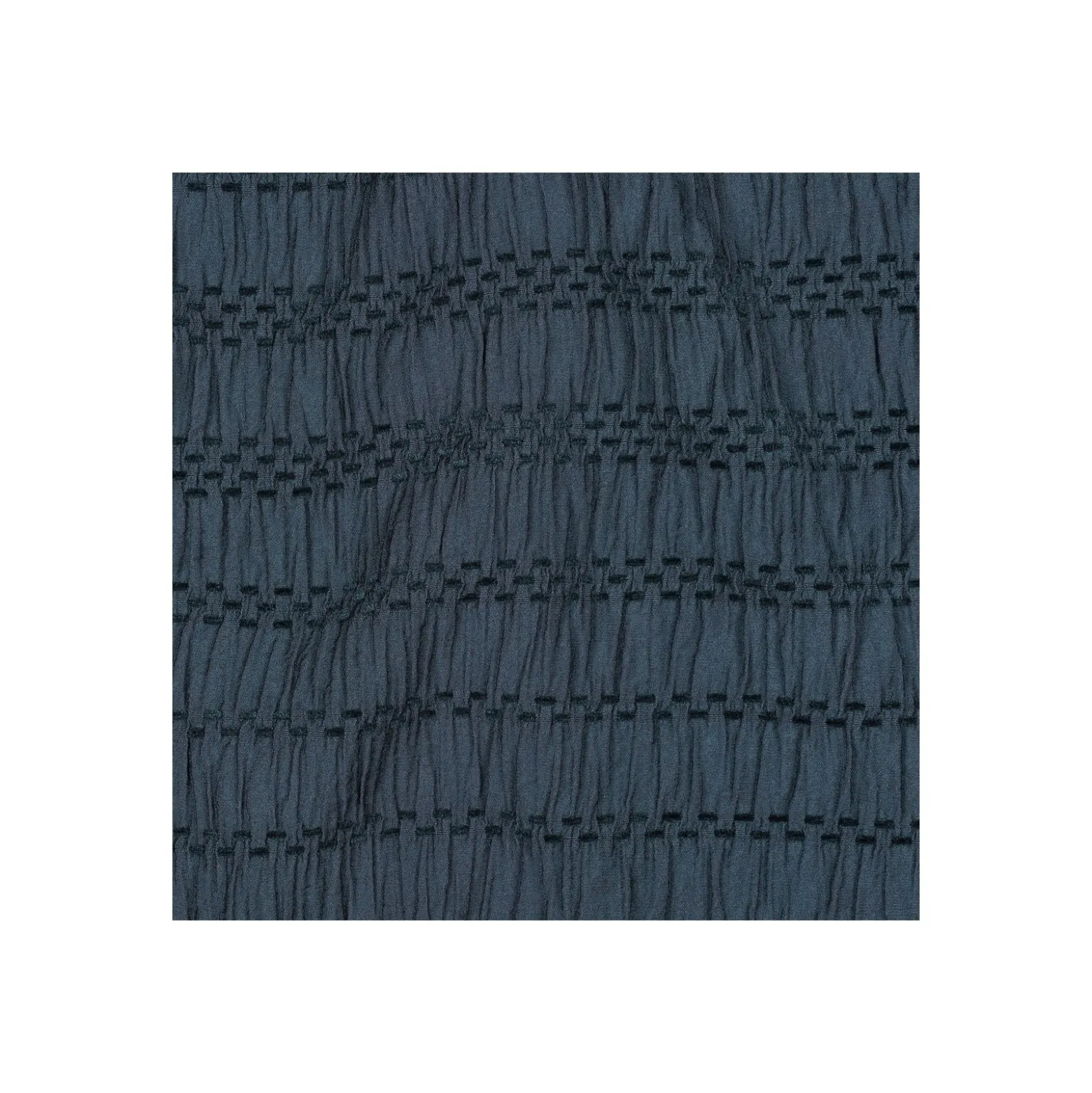 Tissu viscose smocké - bleu marine