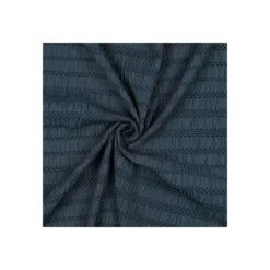 Tissu viscose smocké - bleu marine