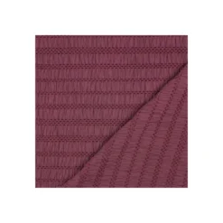 Tissu viscose smocké - bordeaux