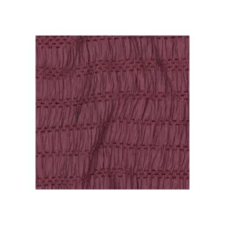 Tissu viscose smocké - bordeaux