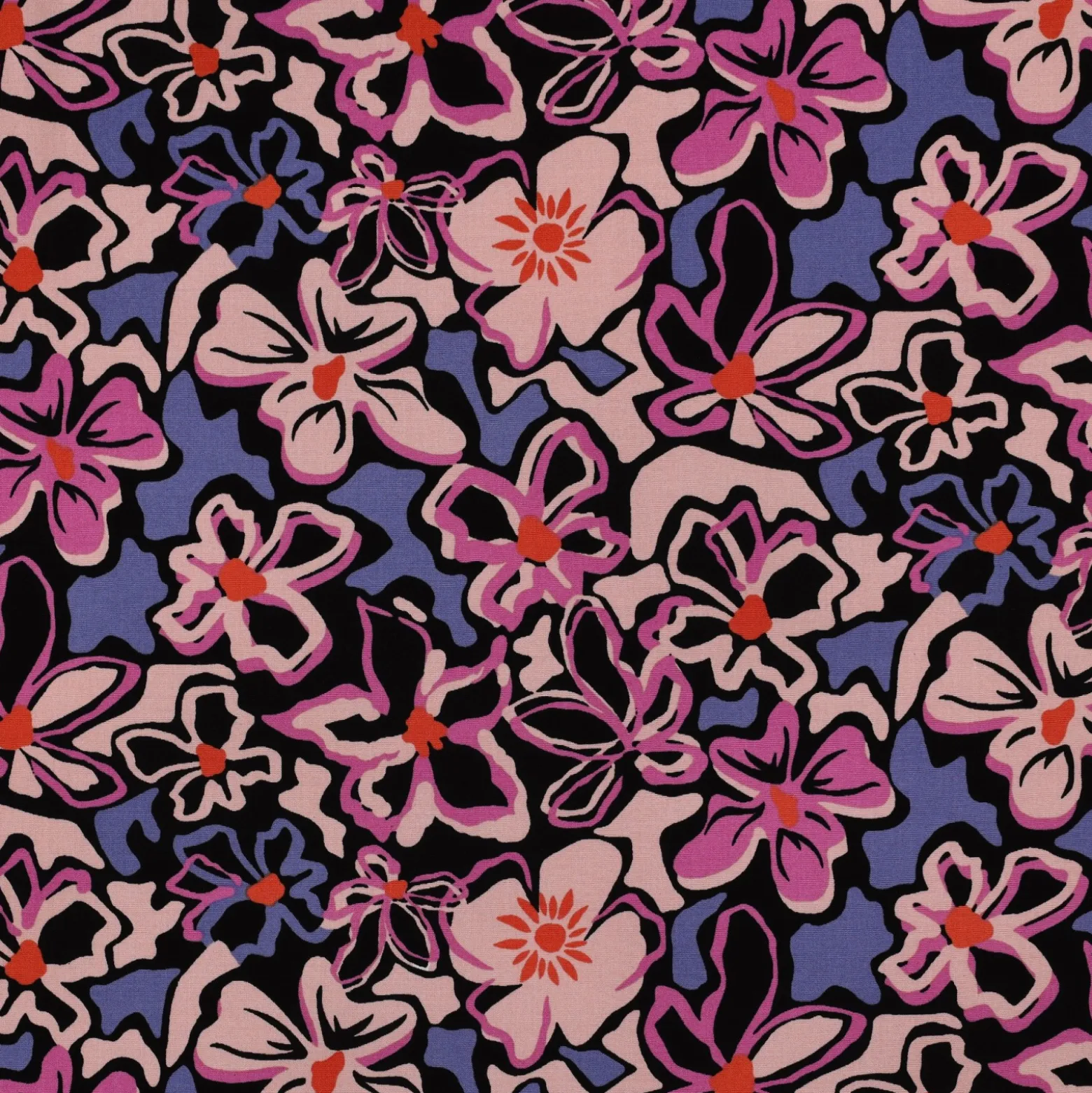 Tissu viscose stretch Pommé fabrics Pinko - noir