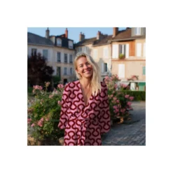 Tissu viscose stretch Pommé fabrics Twist - rose