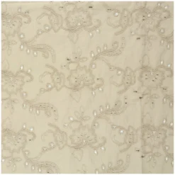 Tissu voile de coton broderie anglaise Artémis