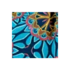 Tissu wax pailleté Bamori - bleu