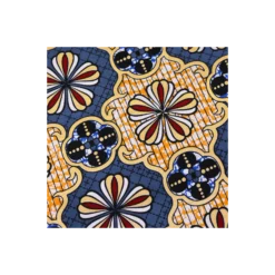 Tissu wax pailleté Dakar - gris