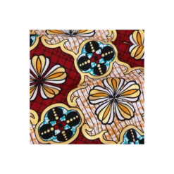 Tissu wax pailleté Dakar - rouge