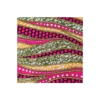 Tissu wax pailleté Nubia - rose
