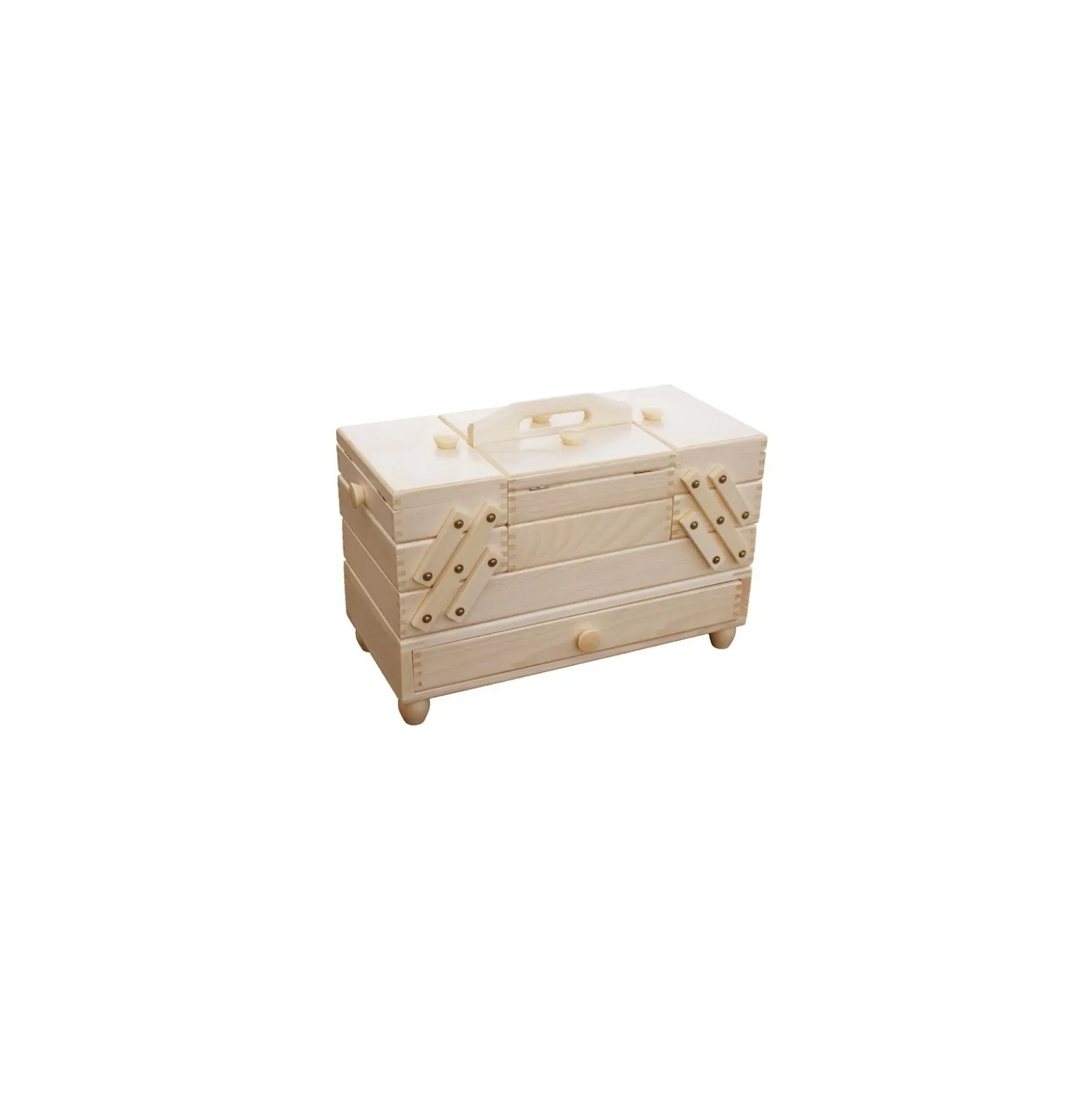 Travailleuse en bois avec tiroir - 3 étages