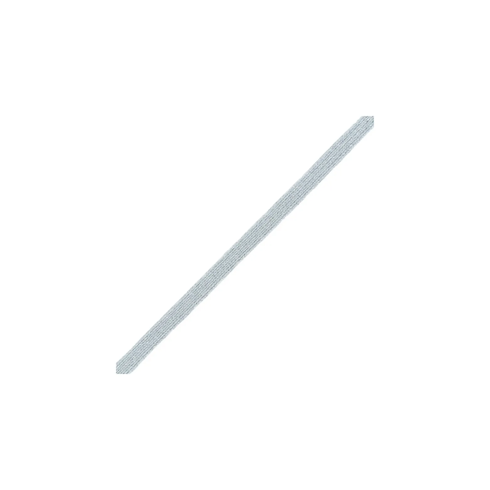 Tresse élastique plate lurex - argenté