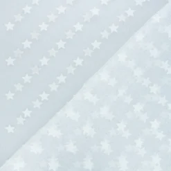 Tulle luxe floqué Etoiles blanc