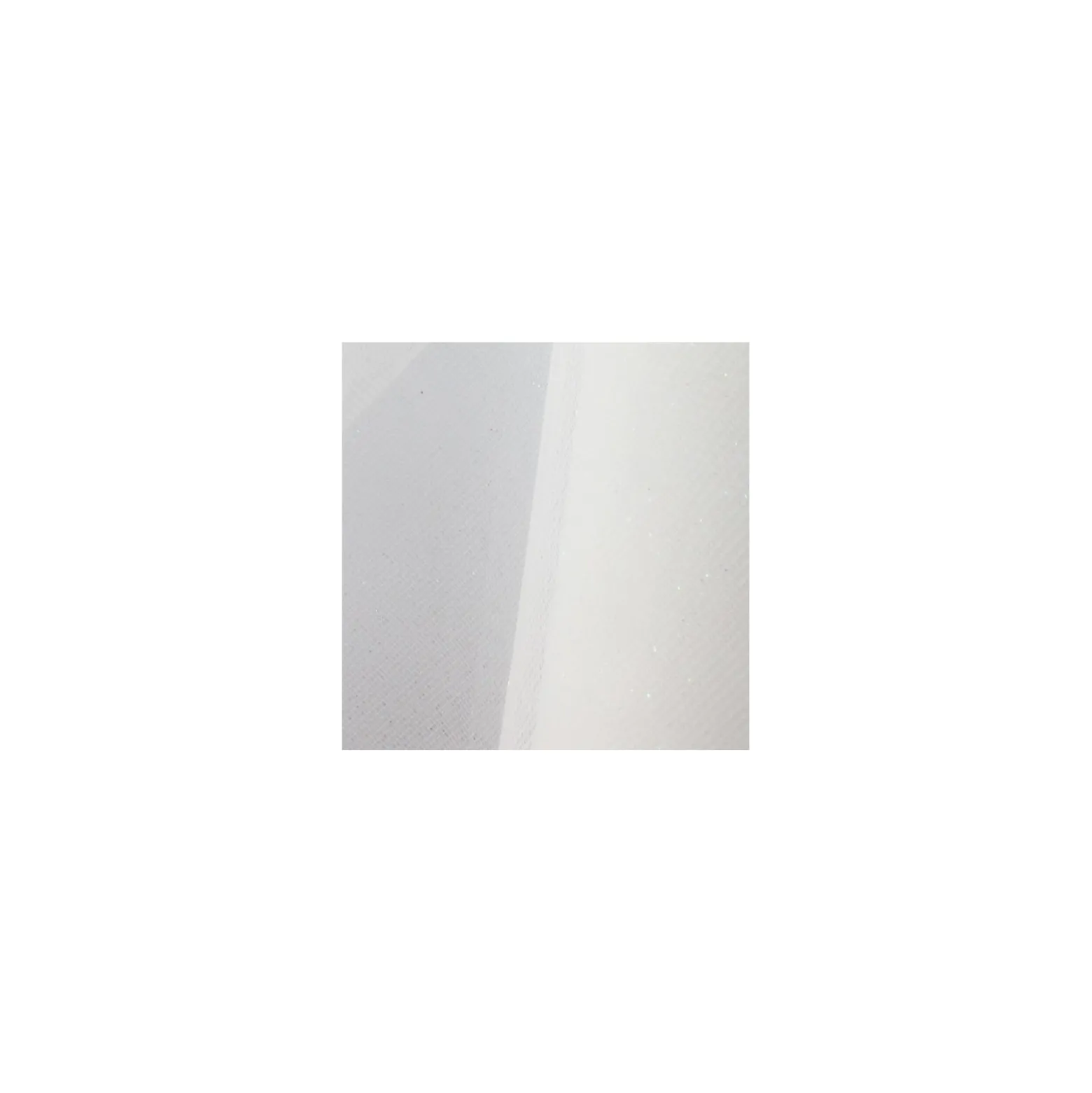 Tulle luxe pailleté blanc irisé