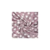 Tulle souple irisé pois argent - vieux rose