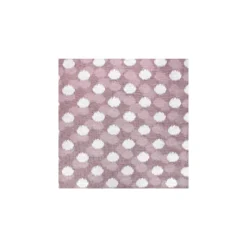 Tulle souple irisé pois argent - vieux rose