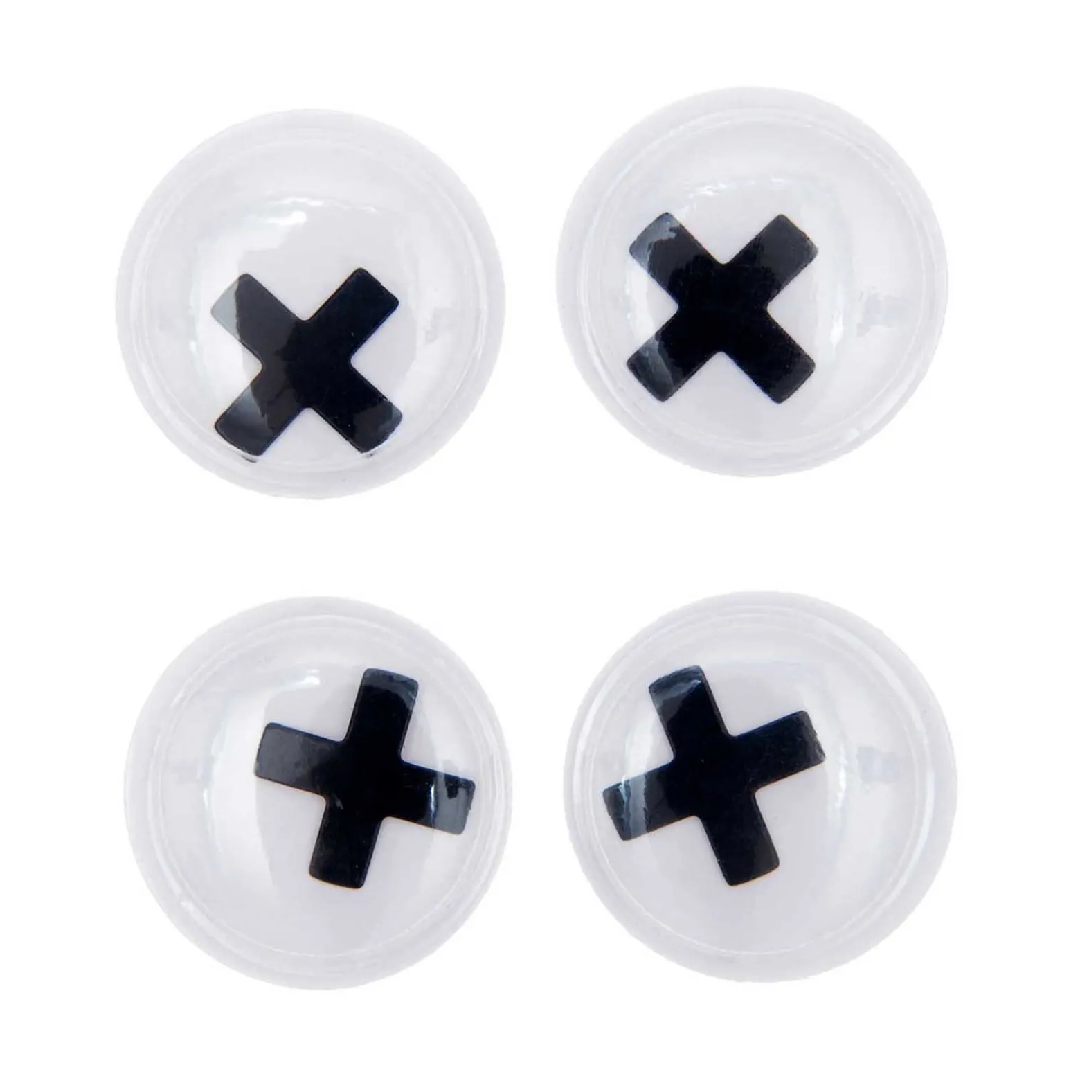 Yeux mobiles autocollants Rico design - croix (set de 4)