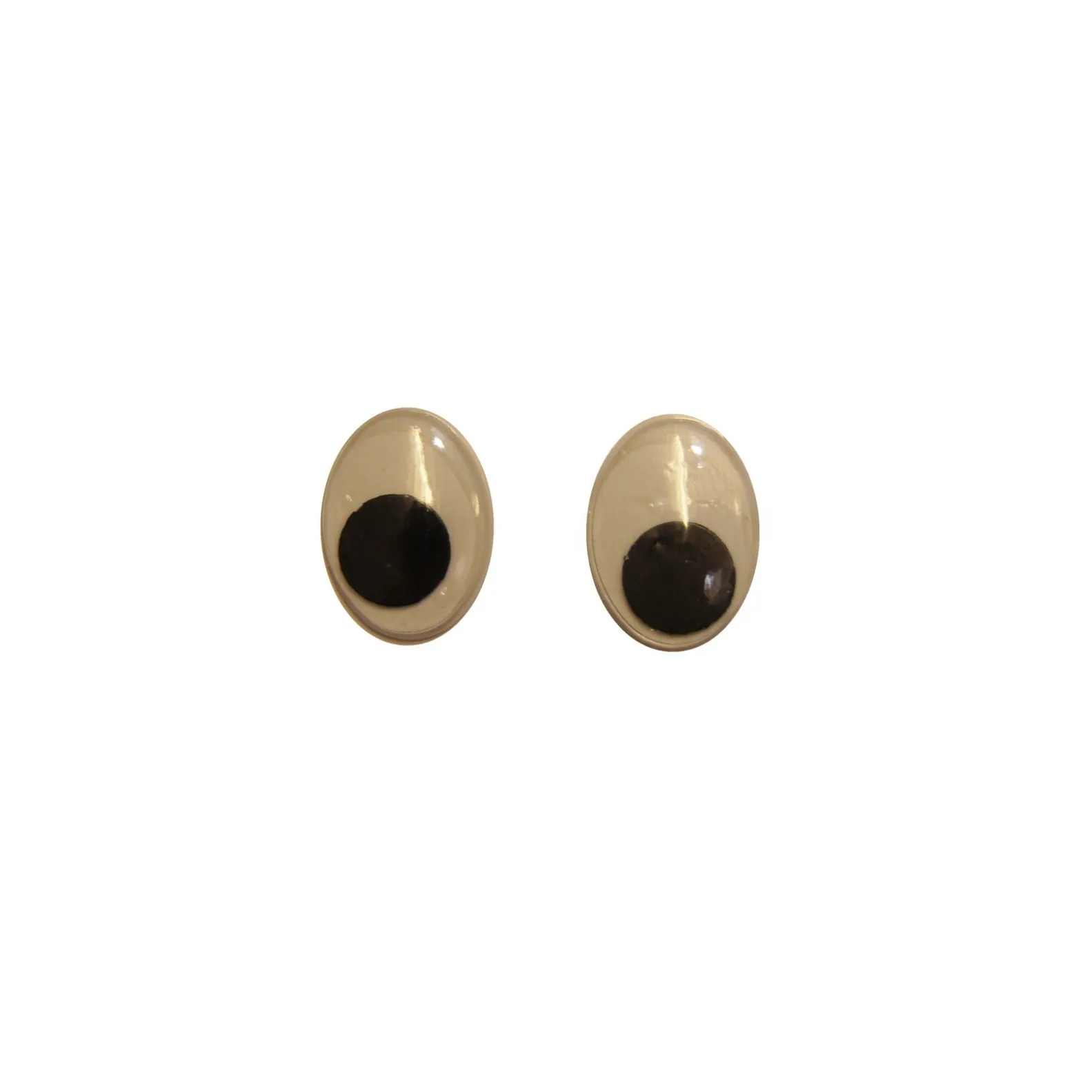 Yeux mobiles à coller ovale (la paire)